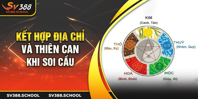 Kết hợp địa chỉ và thiên can khi soi cầu